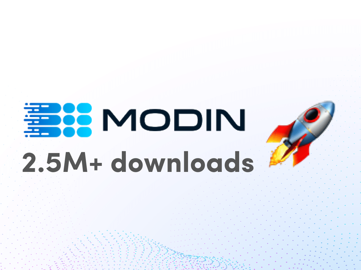 Modin reaches 2.5M downloads! image