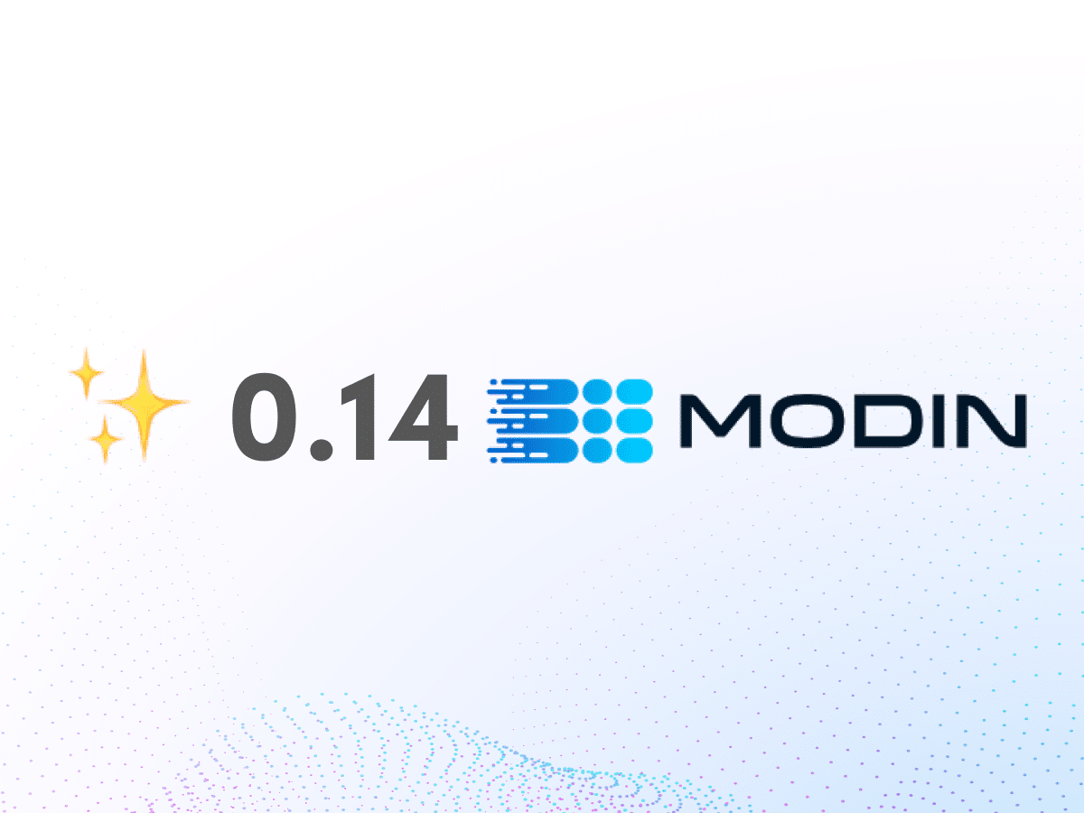 Modin 0.14 Release image