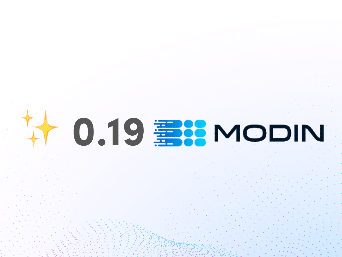 Modin 0.19: NumPy, Welcome to the Modin Family! image