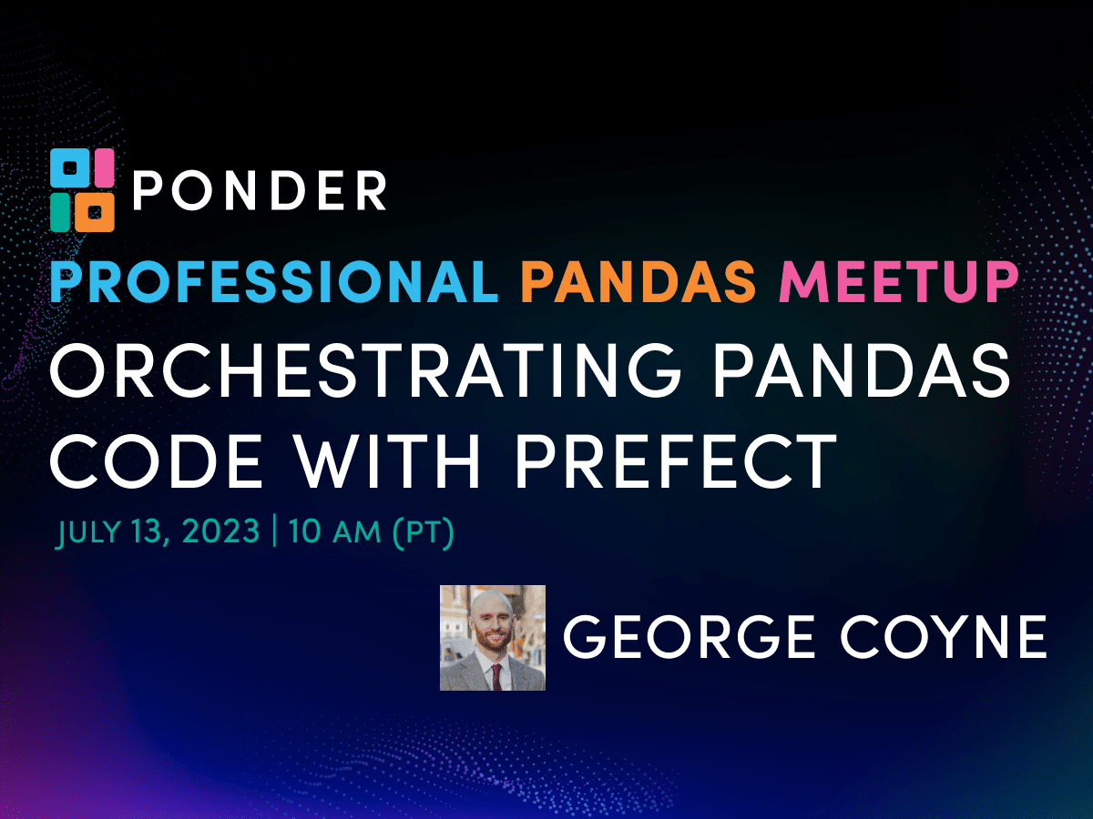 Professional Pandas Meetup No. 12: Orchestrating Pandas Code with Prefect image